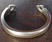 Silver cuff mens bracelet