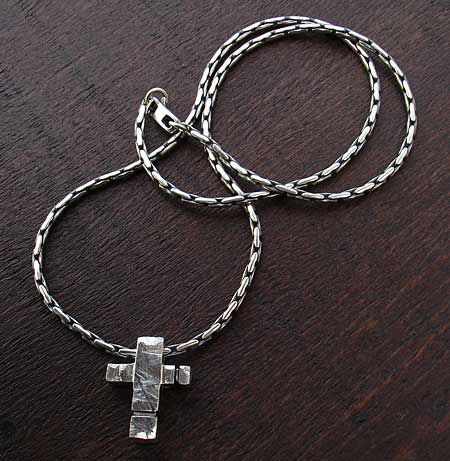 silver necklace cross designer love2have mens chain