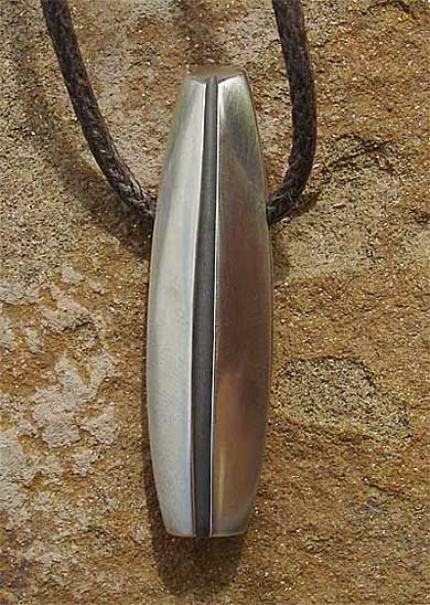 Mens silver designer pendant
