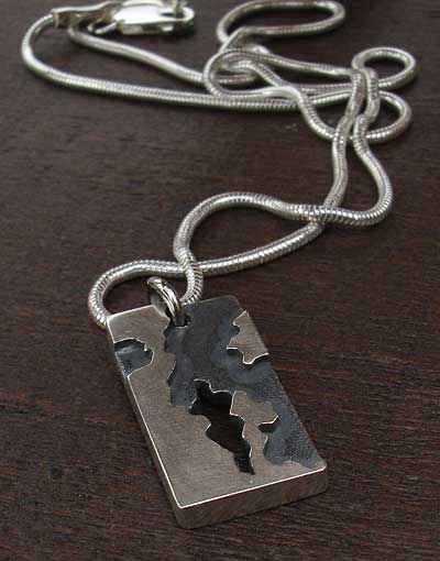 mens silver necklace