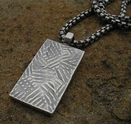 mens sterling silver designer necklace