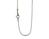 Mens titanium ball chain necklace