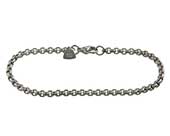 Mens titanium chain bracelet