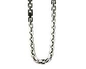 Mens titanium chunky chain necklace