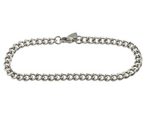 Mens titanium chain bracelet sale