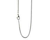 Mens titanium fine chain necklace