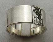 Mens silver ring