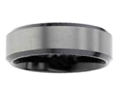 Mens two tone designer ring