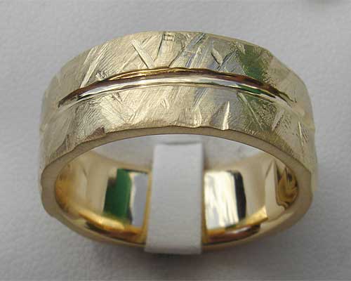 mens unusual gold ring