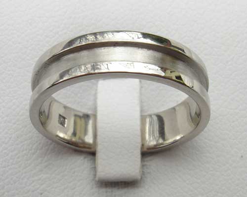 mens unusual silver ring