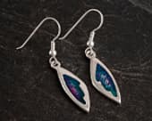 Modern colourful drop earrings
