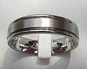 Modern contemporary plain wedding ring