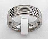 Modern plain wedding ring