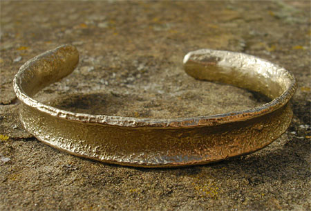 modern torc bracelet for women