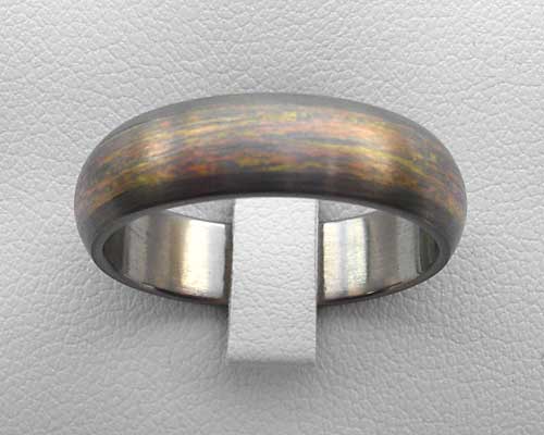 mokume wedding ring