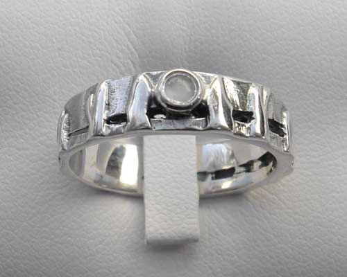 moonstone celtic wedding ring