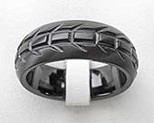 Motor bikers tyre tread ring