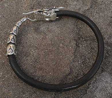 Ouroboros bracelet for men