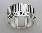 Personalised barcode ring