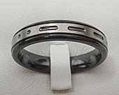 Personalised Morse code wedding ring