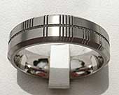 Personalised Ogham ring made from titanium