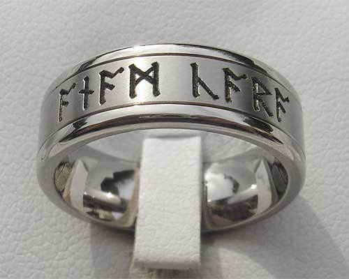 Personalised Runic wedding ring