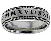 Roman numeral date ring
