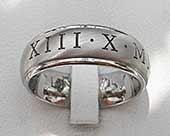 Roman numeral ring