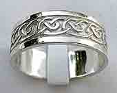 Scottish silver wedding ring