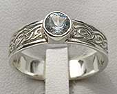 Scottish silver engagement ring