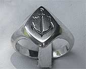 Silver signet ring