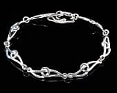 Silver Celtic knot bracelet