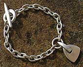 Silver chain bracelet for women