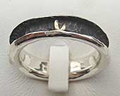 Size T Contemporary Gold & Silver Ring
