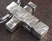 Mens silver cross necklace