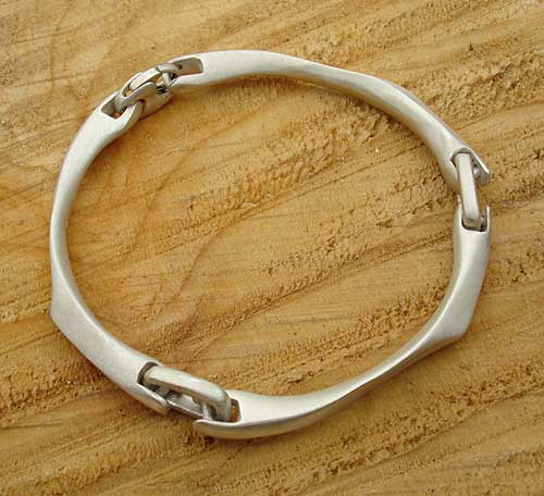 silver designer bracelet