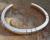 Mens chunky silver bracelet