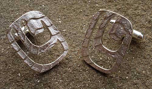 silver designer earrings