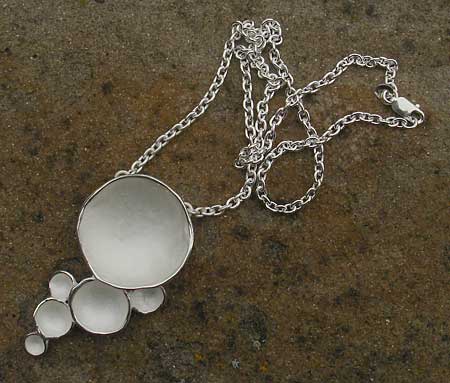silver designer pendant