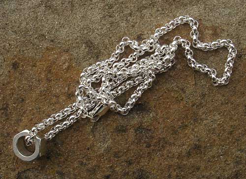 silver designer pendant