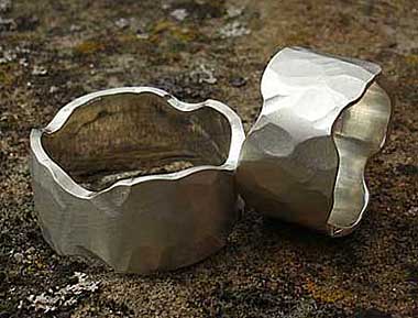 Size L Silver Designer Ring