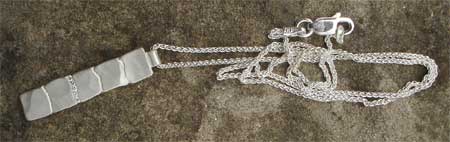 silver diamond necklace