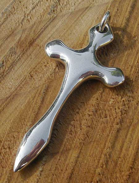 silver gothic cross