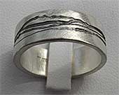 Silver handcrafted designer ring