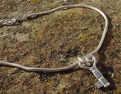 Silver heart bracelet for women