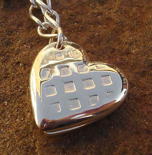 silver heart locket