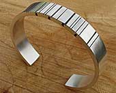 Mens personalised silver bracelet