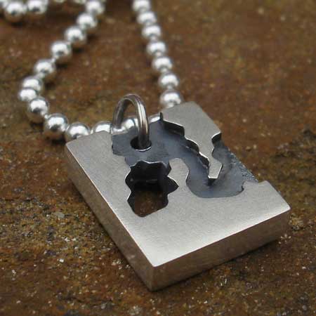 silver necklace
