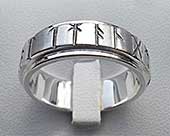 Silver runic ring