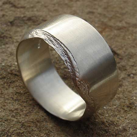 silver slate ring